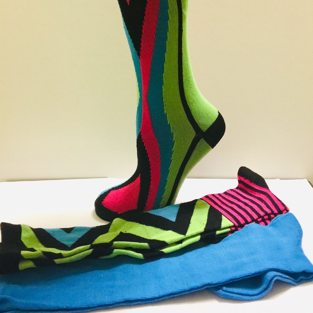 3 Pairs Knee High Women Socks Size 9-11